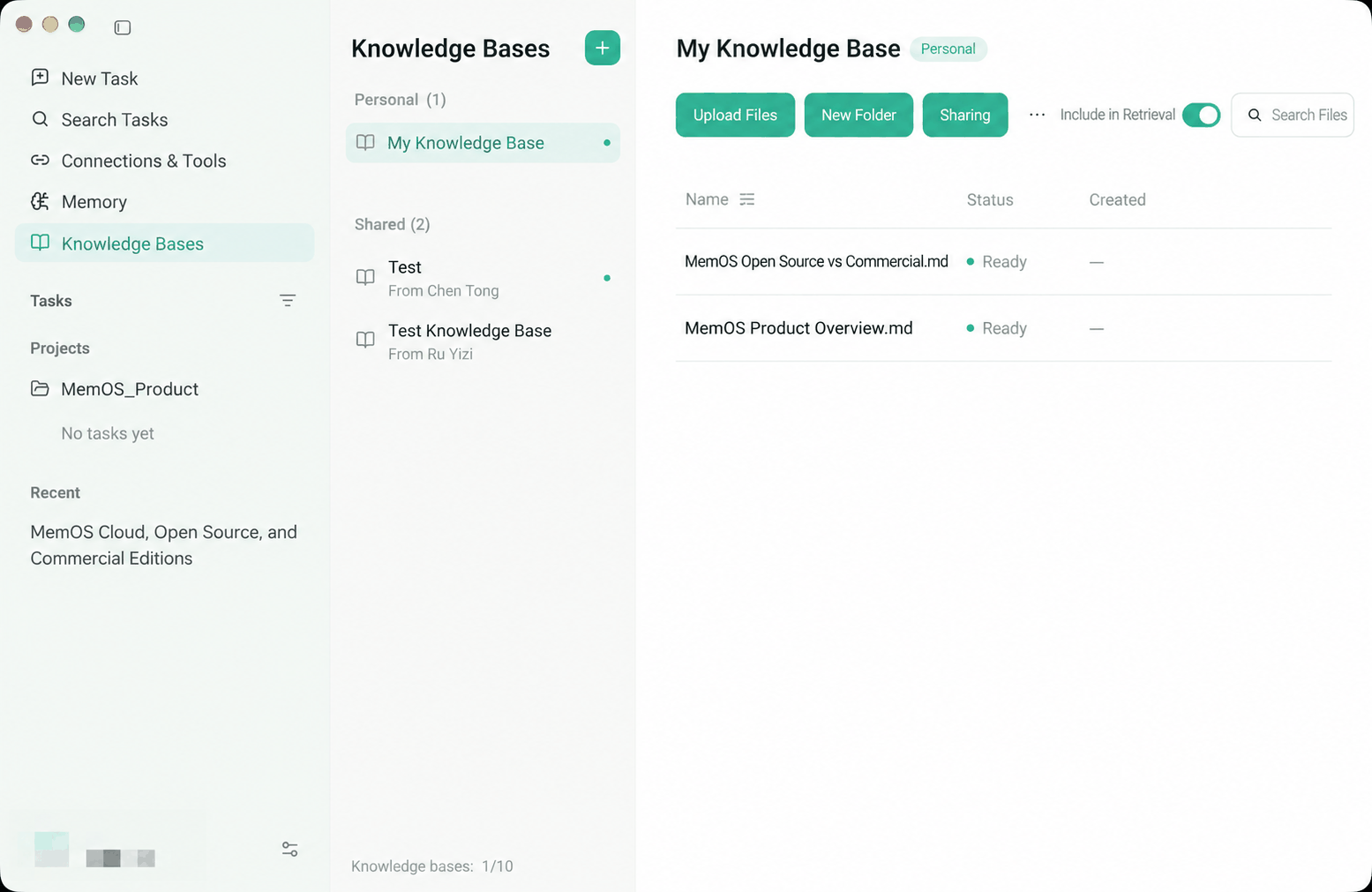 Memmy knowledge base page